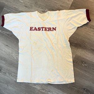 Vintage men’s Eastern ringer vneck - size medium